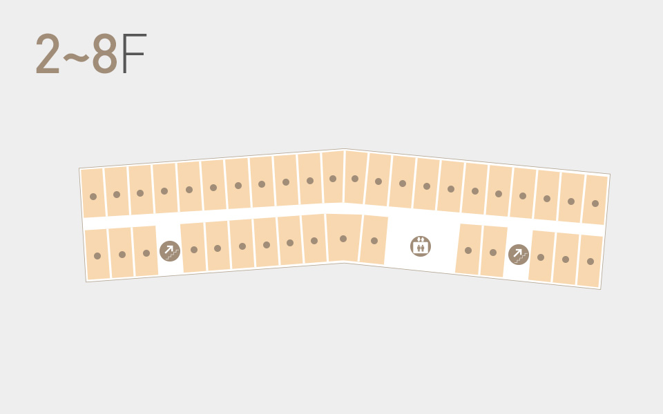 2~8층 : 객실