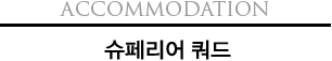 Accomodation 슈페이러 쿼드